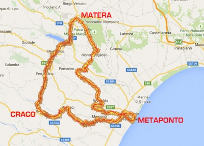 itinerario del percorso 